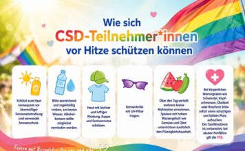 Wie sich CSD-Teilnehmer*innen vor Hitze schützen können